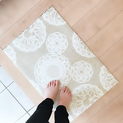 玄関/入り口/玄関マット/クリーンテックス/ディズニー柄マット/ナチュラルインテリア...などのインテリア実例 - 2018-05-04 18:57:13