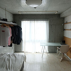 部屋全体/一人暮らし/IKEA/ハンガーラック/ベッド...などのインテリア実例 - 2020-08-25 11:56:54