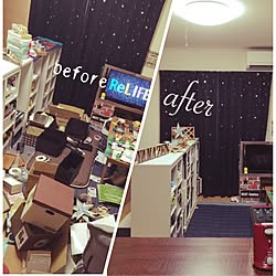 リビング/スター好き/山善収納部/星のインテリア 煌 -kirameki-/山善サンプリング当選...などのインテリア実例 - 2016-07-18 02:07:54