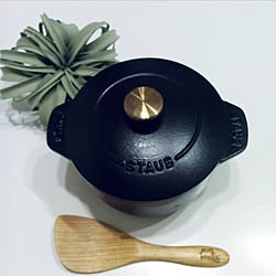 キッチン/212kitchenstore/STAUB♥/ラ•ココット デ ゴハン♥/〘 STAUB 〙刻印しゃもじ付♥...などのインテリア実例 - 2017-03-18 19:24:29