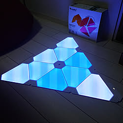 部屋全体/モニター当選/nanoleaf/オーロラスマーターキット/ナノリーフのインテリア実例 - 2018-06-24 06:42:50