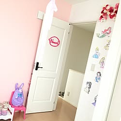 ドアプレート 子供部屋 玄関 入り口 100均 ダイソー などのインテリア実例 15 04 23 21 13 05 Roomclip ルームクリップ