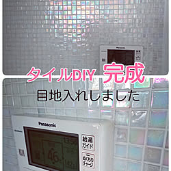 キッチン/タイル貼り/化粧パネル/DIY/タイル...などのインテリア実例 - 2020-11-12 23:54:15