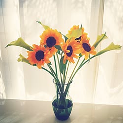 玄関 入り口 お花が大好き 秋 花瓶 ジニアのインテリア実例 10 14 12 33 43 Roomclip ルームクリップ