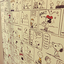 Snoopy壁紙のインテリア実例 Roomclip ルームクリップ