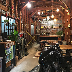 バイクガレージ ハーレーダビッドソンのインテリア実例 Roomclip ルームクリップ バイクガレージ ハーレーダビッドソンのインテリア実例 Roomclip ルームクリップ