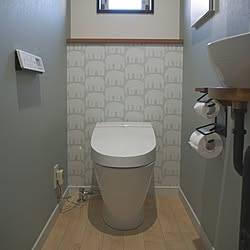 バス/トイレ/トイレ/北欧風/ナチュラル/トイレクロス...などのインテリア実例 - 2018-11-21 21:35:37