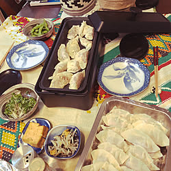 山善スリムホットプレート/餃子ラブ/餃子パーティー/山善/いつもいいねやコメありがとうございます♡...などのインテリア実例 - 2019-11-10 19:48:41