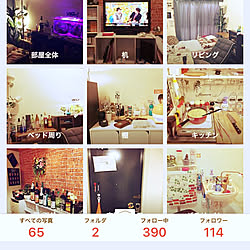 部屋全体/記念投稿/コメントお返し遅くてすいません!/いつもいいね♡ありがとうございます!/レオパレス21...などのインテリア実例 - 2017-10-16 09:20:46