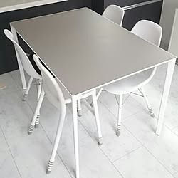 机/生活感をなくしたい/モノトーンインテリア/ダイニングテーブル/こどもと暮らす...などのインテリア実例 - 2017-03-16 21:41:06
