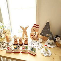 棚/クリスマス/minne/minneやってます/プロフからミンネ行けます♡...などのインテリア実例 - 2019-12-24 16:08:50