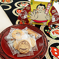 机/丸文/名古屋帯をランナーに/鎌倉彫り/鎌倉彫りが趣味の従姉妹...などのインテリア実例 - 2020-01-14 10:28:44