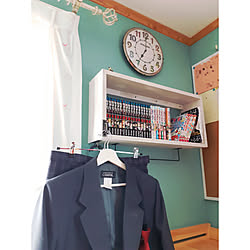 こどもと暮らす/棚/棚DIY/壁紙DIY/子供部屋...などのインテリア実例 - 2020-04-21 08:56:06