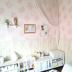 薔薇の壁紙のインテリア実例 Roomclip ルームクリップ