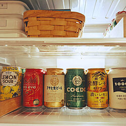 キッチン/ビール/冷蔵庫/冷蔵庫収納/冷蔵庫の中のインテリア実例 - 2022-04-08 13:15:32