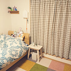 ベッド周り/こどもと暮らす。/すっきり暮らしたい/IKEA/ウォールランプ...などのインテリア実例 - 2018-11-30 20:15:00