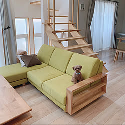 クッションカバー ルルドマッサージクッション リビング ハンドメイド デニムリメイク などのインテリア実例 17 07 13 18 05 56 Roomclip ルームクリップ