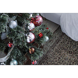 クリスマスツリー150cm/マンション暮らし/ヴィンテージラグ/クリスマスツリーオーナメント/クリスマス...などのインテリア実例 - 2022-11-27 02:06:21