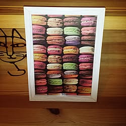 机 セリア 100均 マカロンとチョコ 折り紙のインテリア実例 17 07 08 00 33 44 Roomclip ルームクリップ