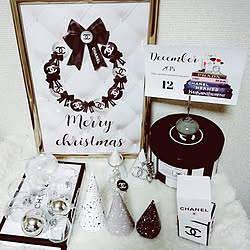 玄関/入り口/モノトーン/CHANEL/ハンドメイド/ig ▹▸ ✉ᵏᵉʸ...などのインテリア実例 - 2018-12-24 20:29:11