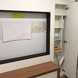 壁/天井/クイックルワイパー収納/フロアワイパー 収納/NODA/埋込収納棚...などのインテリア実例 - 2018-02-21 04:46:33