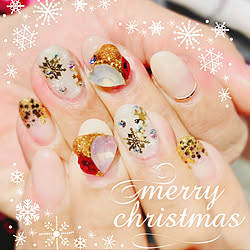 ベッド周り/クリスマス/休日の過ごし方/ネイル/クリスマスネイル...などのインテリア実例 - 2018-11-06 12:52:10