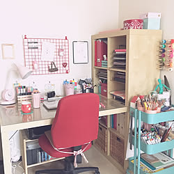 机 学生のインテリア レイアウト実例 Roomclip ルームクリップ