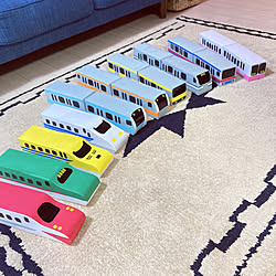 東横線 電車好き 電車 手作りおもちゃ 牛乳パック などのインテリア実例 21 09 25 21 58 27 Roomclip ルームクリップ