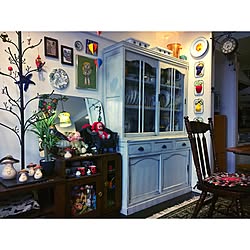 棚/アイアンツリー/アンティーク家具/きのこ/一人暮らし...などのインテリア実例 - 2017-06-07 07:04:25