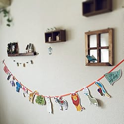 みなさまの作品✧︎*。/バースデーガーランド/2017.4.28/いいね、フォロー本当に感謝です♡/賃貸でも楽しく♪...などのインテリア実例 - 2017-04-28 06:17:00
