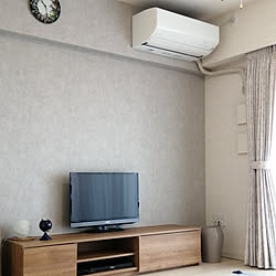 アクセントクロス 横長リビングダイニング 壁 天井 新築マンションのインテリア実例 2017 02 04 19 03 12 Roomclip ルームクリップ