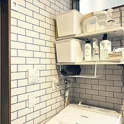 玄関 入り口 ブルックリンスタイル 収納ボックス Diy 男前のインテリア実例 18 11 14 19 37 05 Roomclip ルームクリップ