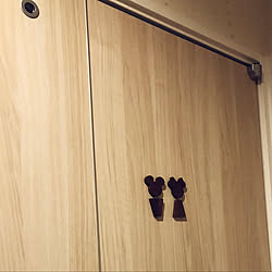 トイレサイン ディズニー大好き ナチュラル ディズニー バス トイレのインテリア実例 04 28 21 42 59 Roomclip ルームクリップ