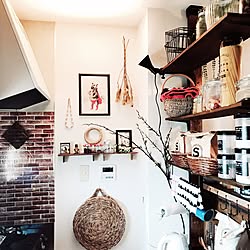かめらまーく|ωΦ)/こんにちは⑅◡̈* ❁/ディアウォール DIY/いいね♪いつもありがとうございます❤️/ふぇいくグリーン...などのインテリア実例 - 2017-07-14 14:24:49