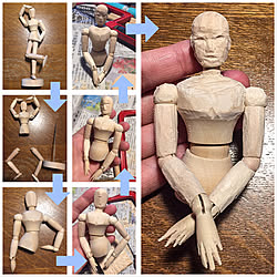 デッサン人形 100均リメイクのインテリア実例 Roomclip ルームクリップ