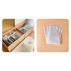 ファイルボックス/インデックス&マチ付きクリアホルダー/ロハコ/書類収納/ミニマリスト...などのインテリア実例 - 2019-12-03 09:23:26