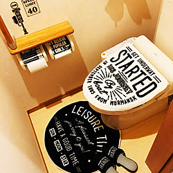 バス/トイレ/男前風トイレ/トイレカバー/トイレマット/AWESOME STORE...などのインテリア実例 - 2019-01-07 09:39:05
