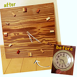 時計 東急ハンズのインテリア実例 Roomclip ルームクリップ