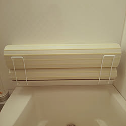バス トイレ 大掃除 便利グッズ マグネット 風呂フタ収納 などのインテリア実例 05 14 07 40 Roomclip ルームクリップ