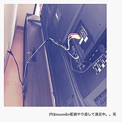 リビング/配線/TV配線/スッキリ/TV...などのインテリア実例 - 2016-11-12 20:48:00