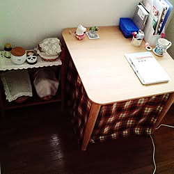 机/普段はテーブル、もっと荒れてる(--;)/3coins/こたつもどき始めました/ムーミン...などのインテリア実例 - 2014-11-02 14:52:42