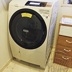 バス/トイレ/無印 ステンレスカゴ/HITACHI/ドラム式洗濯機のインテリア実例 - 2016-01-03 16:24:41