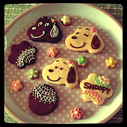 チョコペン チョコペンアート スヌーピー クッキー 手作りクッキー などのインテリア実例 18 01 24 10 58 38 Roomclip ルームクリップ