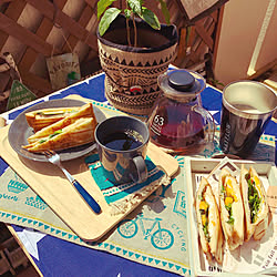 ホットサンド/山善食卓部/ベランピングもどき/ベランダガーデン/ブランチセット...などのインテリア実例 - 2020-04-09 10:06:30