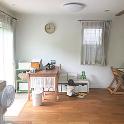リビング/ダイソーのストレージボックス/ニトリのインボックス/収納棚DIY/おもちゃ収納...などのインテリア実例 - 2018-06-06 10:02:44