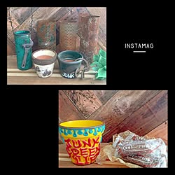机/JUNK鉢/リメ鉢/リメ缶/サビサビ...などのインテリア実例 - 2017-06-19 00:50:48
