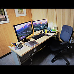 デュアルモニター/MacBook Pro/Mac/机/EIZO...などのインテリア実例 - 2017-08-06 10:41:48