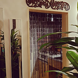 玄関 入り口 一人暮らし ボタニカル柄 賃貸玄関ドア 賃貸玄関 などのインテリア実例 18 07 17 21 35 18 Roomclip ルームクリップ