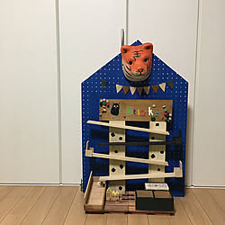 手作りおもちゃ トミカタウン 標識 部屋全体 100均 などのインテリア実例 18 02 14 15 48 56 Roomclip ルームクリップ