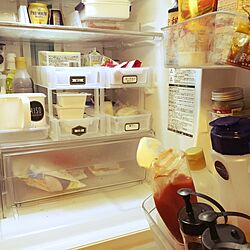 キッチン/冷蔵庫収納/冷蔵庫の中/冷蔵庫/100均のインテリア実例 - 2016-03-11 21:47:30